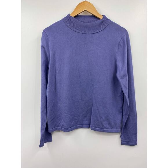 Pendelton‎ Sweater Womens Turtleneck Silk Blend Medium Purple Long Sleeve - Picture 1 of 3